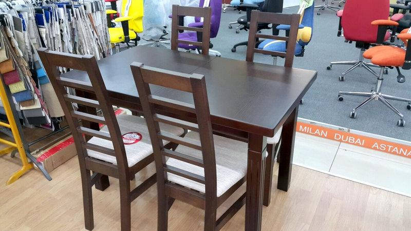 Стіл обідній прямокутний Класик Люкс 140 Fusion Furniture, колір горіх, венге, фото 1