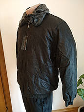 Дублянка, куртка чоловіча зимова з екошкіри SIDAN, фото 2