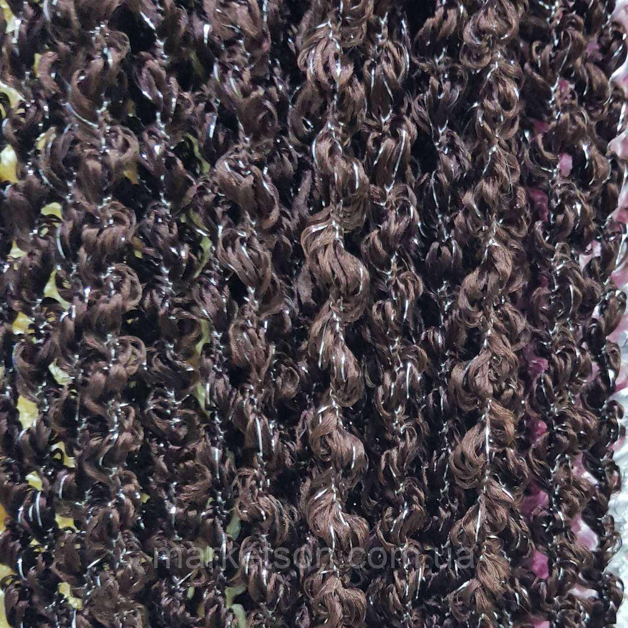 Штори нитки спіралі, локшина, макарони з люрексом