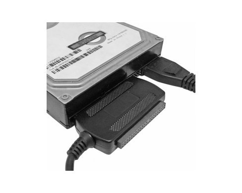 Адаптер SATA/IDE (коробка) с кабелем питания - фото 2 - id-p548146993