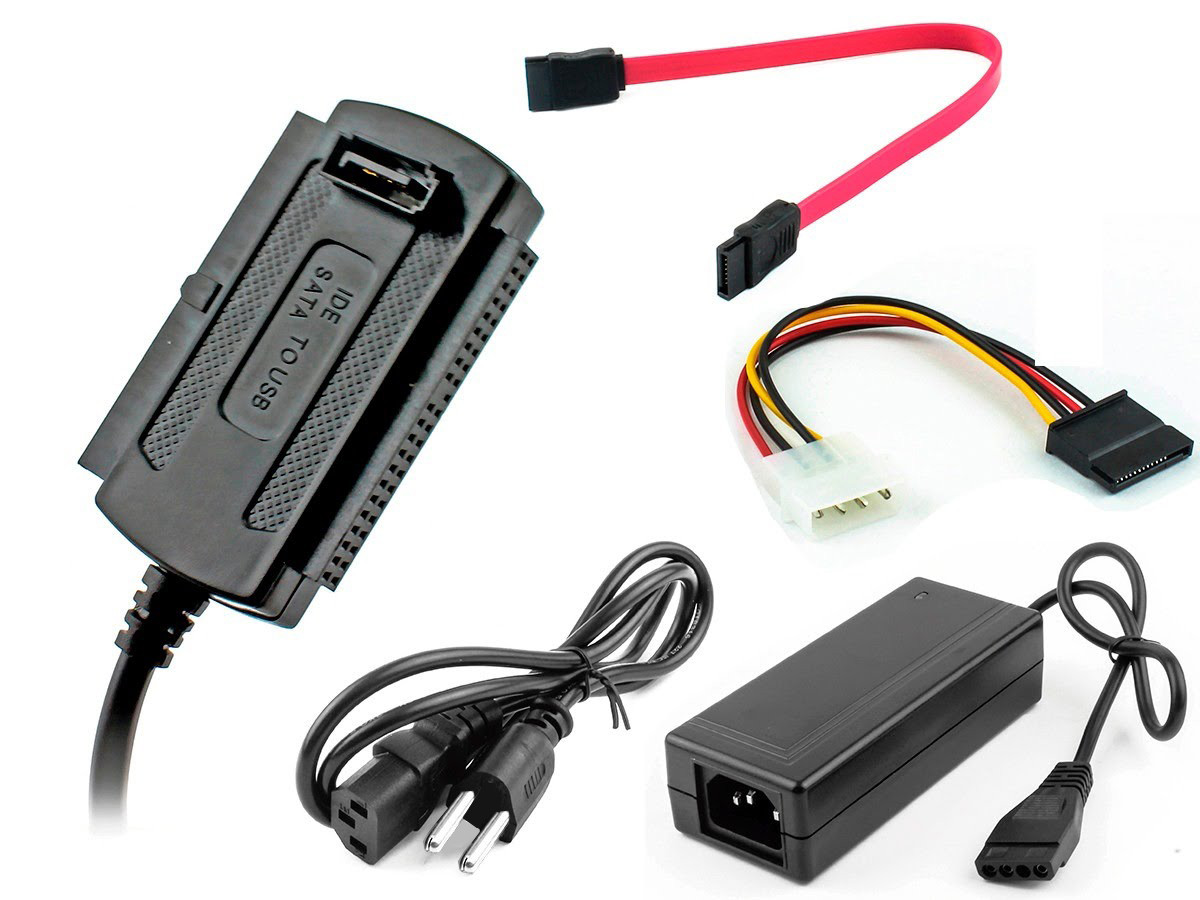 Адаптер SATA/IDE (коробка) с кабелем питания - фото 3 - id-p548146993
