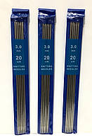 Спиці металеві, шкарпетки, 3.0 мм