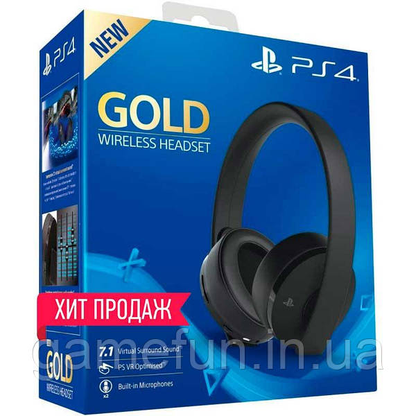 PS4 Sony Gold Wireless Headset V2 New Version 346041550