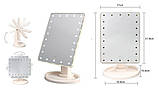 Дзеркало для макіяжу з LED підсвічуванням Large Led Mirror 22 діода, фото 6