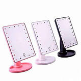 Дзеркало для макіяжу з LED підсвічуванням Large Led Mirror 22 діода, фото 7