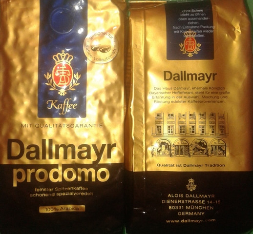 Кава Dallmayr Prodomo в зернах 500 гр