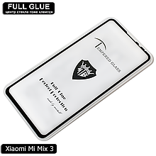 Захисне скло Full Glue Xiaomi Mi Mix 3 (Black) - 2.5 D Повна поклейка