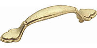 Мебельная ручка скоба узор листок Belwith, золото