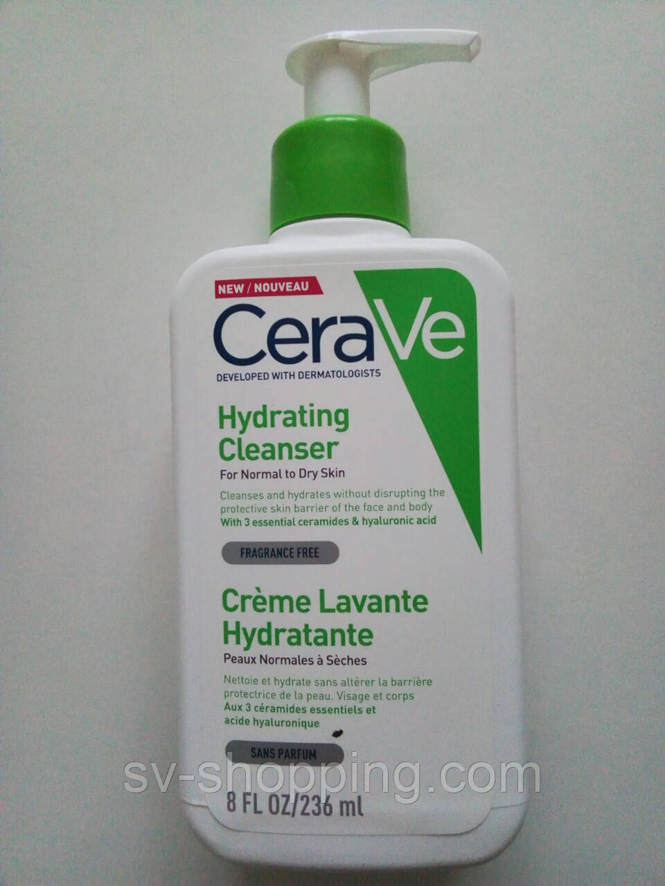 Очисний крем-гель для нормальної та сухої шкіри Cerave Hydrating Facial Cleanser, 236 мл