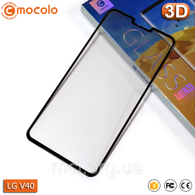 Захисне скло Mocolo LG V40 ThinQ 3D (Black)
