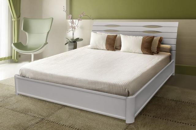 Кровать двуспальная Мария с подъемным механизмом цвет белый Кровать двуспальная Мария с подъемным механизмом цвет белый