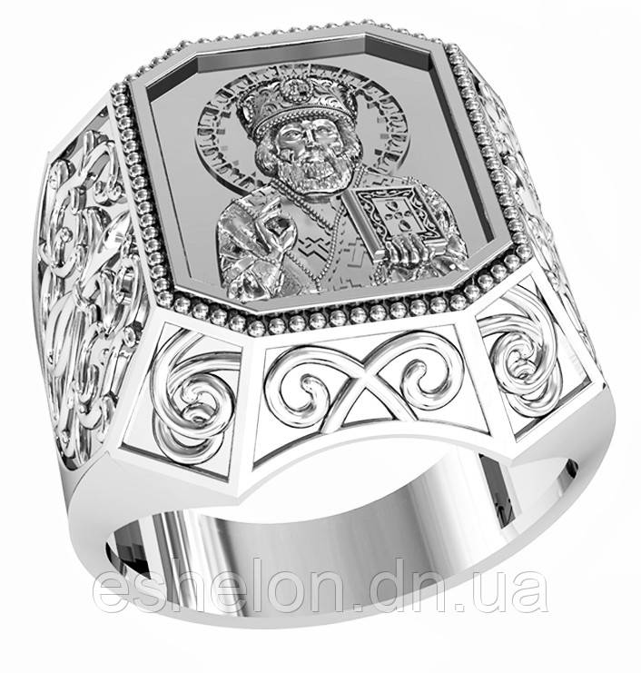 Печатка срібна СВІТЧИК МИКОЛА ЧУДОВІДІЛ 700 690