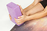 Набір для йоги - 2 йога-блоку, ремінь, шкарпетки (рожевий), фото 5