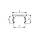 Заглушка лінійна під паз 6мм, сірий пластик (станочный алюминиевый профиль), фото 2