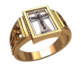 Кільце Перстень Печатка Хрест