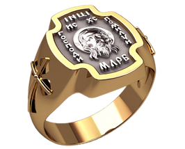 Кільце Лік 125 Перстінь Друкка Хрест