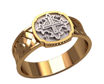 Кільце Перстень Друкка Хрест, фото 1