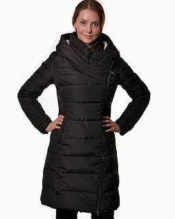 Жіночий чорний пуховик SNOWIMAGE SID S519 XXL (50)