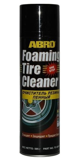 Очиститель и полироль для шин Abro Foaming Tire Cleaner TC-800 пенный (аэрозоль 600мл) - фото 1 - id-p6317353