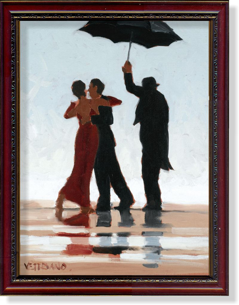 Репродукція сучасної картини Джека Веттріано (Великобританія), "Танцівниця в темно-смарагдовому"