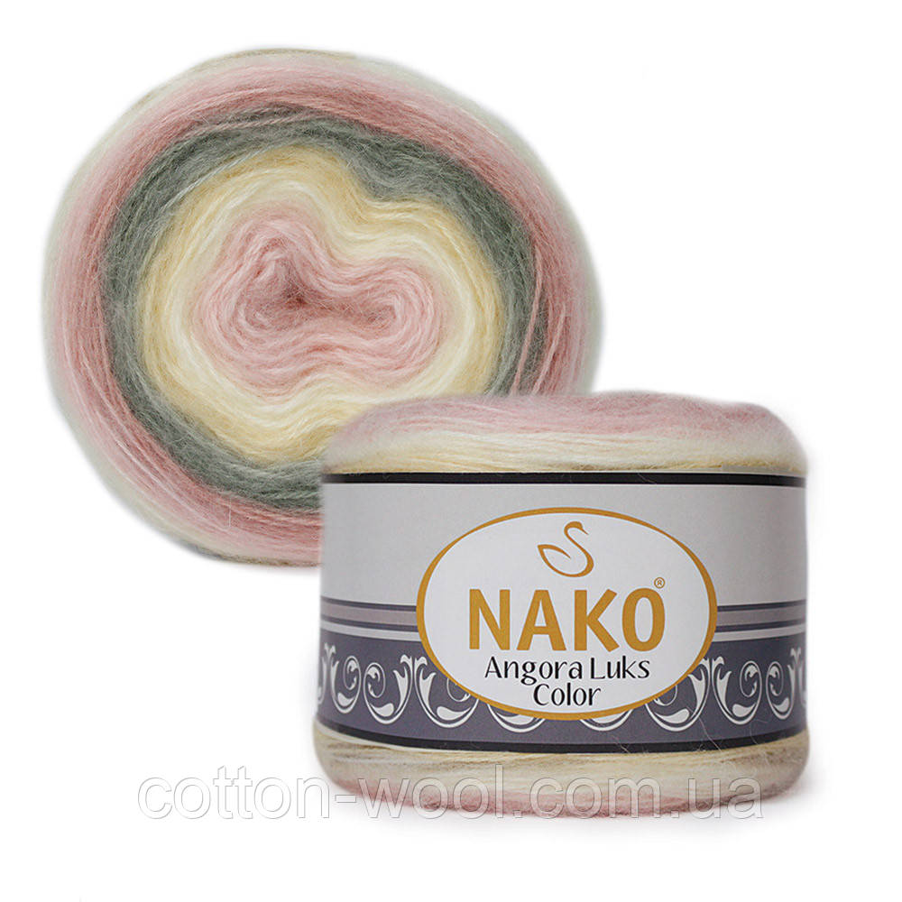 Nako Angora Luks Color (Ангора Люкс Колор) (80% — акрил, 5% — мохер, 15% — вовна) 81904