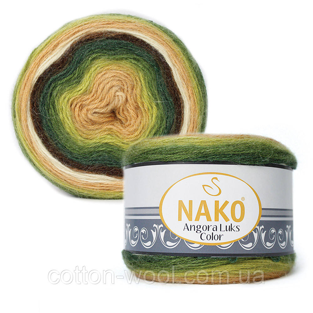 Nako Angora Luks Color (Ангора Люкс Колор) (80% — акрил, 5% — мохер, 15% — вовна) 81905