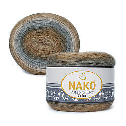 Nako Angora Luks Color (Агора Люкс Колор) (80% — акрил, 5% — мохер, 15% — вовна) 81907