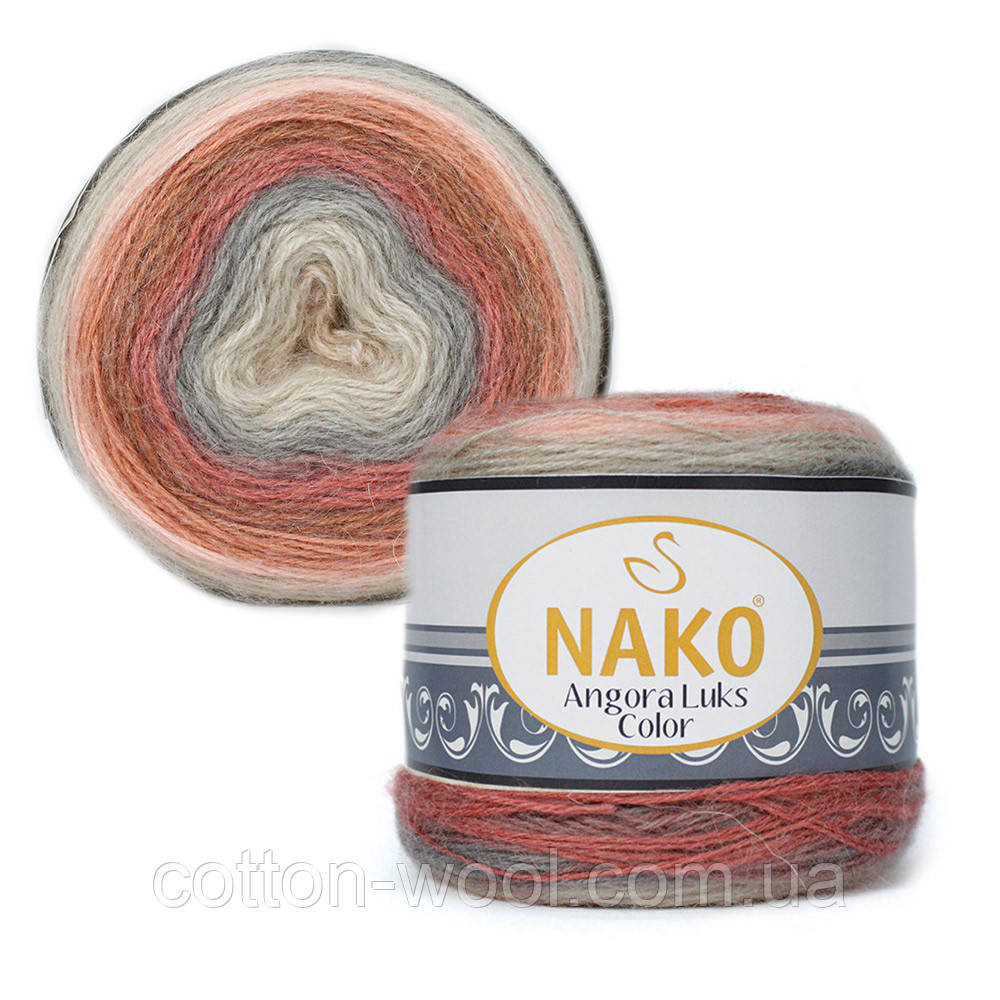 Nako Angora Luks Color (Ангора Люкс Колор) (80% — акрил, 5% — мохер, 15% — вовна) 81913