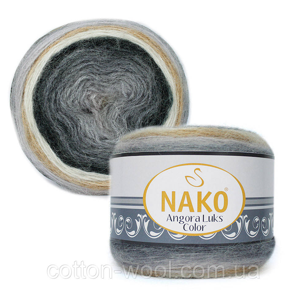 Nako Angora Luks Color (Ангора Люкс Колор) (80% — акрил, 5% — мохер, 15% — вовна) 81914