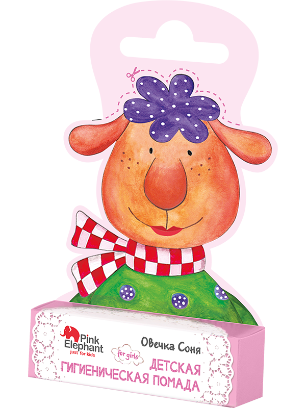 Гігієнічна помада "Овечка Соня" - Pink Elephant