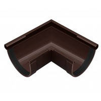 Кут жолоба RainWay наруж. 90 коричневий 130 мм