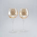 Комплект келихів для вина з блиском 2ед по 400 мл склянки, фото 2