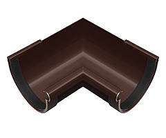 Кут жолоба RainWay внут. 90 коричневий 90 мм