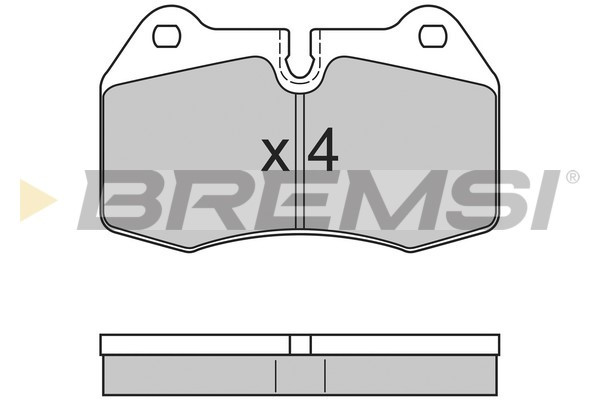 Колодки тормозные передние BMW 5(E39)/7(E38) 96-04 (brembo) - фото 3 - id-p835007206