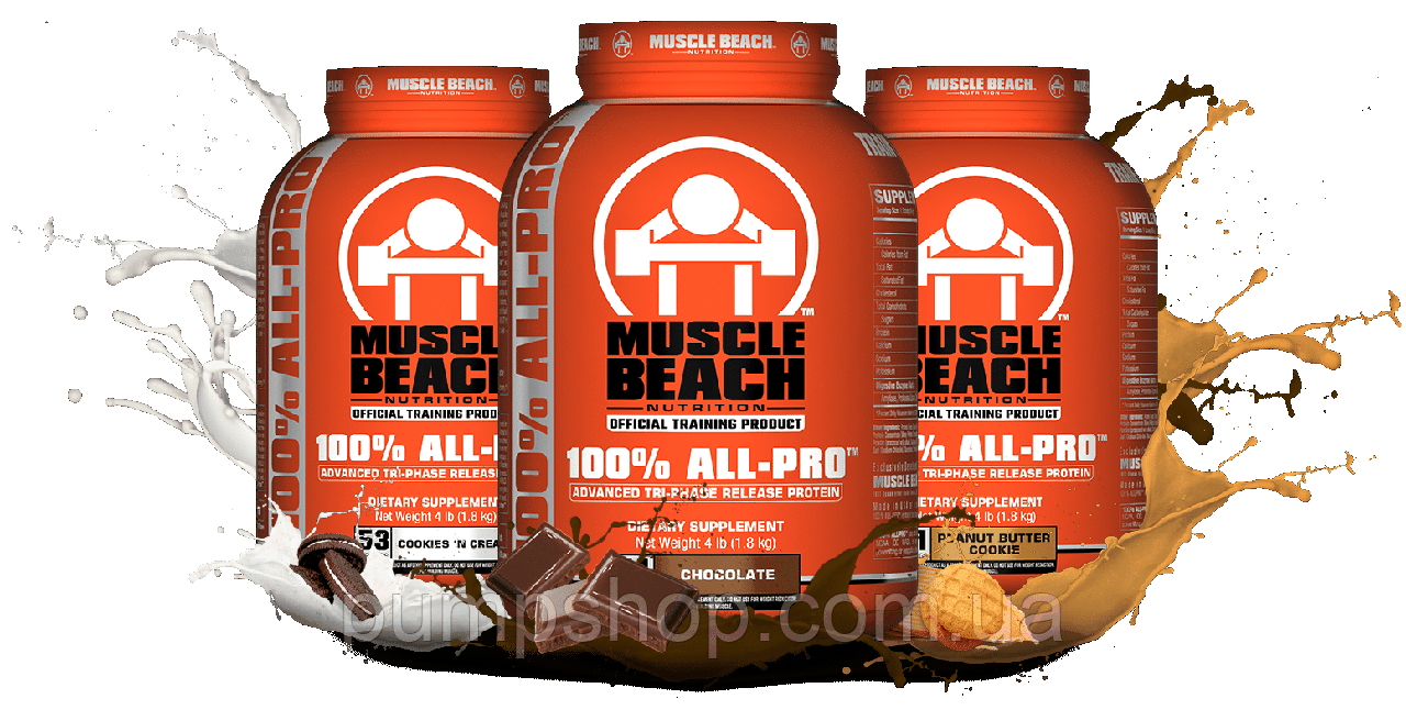 Комплексний протеїн Muscle Beach Nutrition 100% All Pro 1800 г