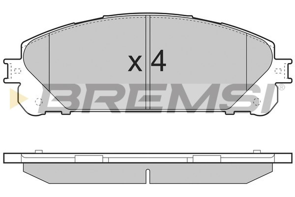 Колодки тормозные передние Lexus RX 08-15/Toyota RAV4 12- (advics) - фото 3 - id-p835007244