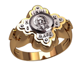 Кільце Перстень Печатка Хрест, Лик Ісуса Христа