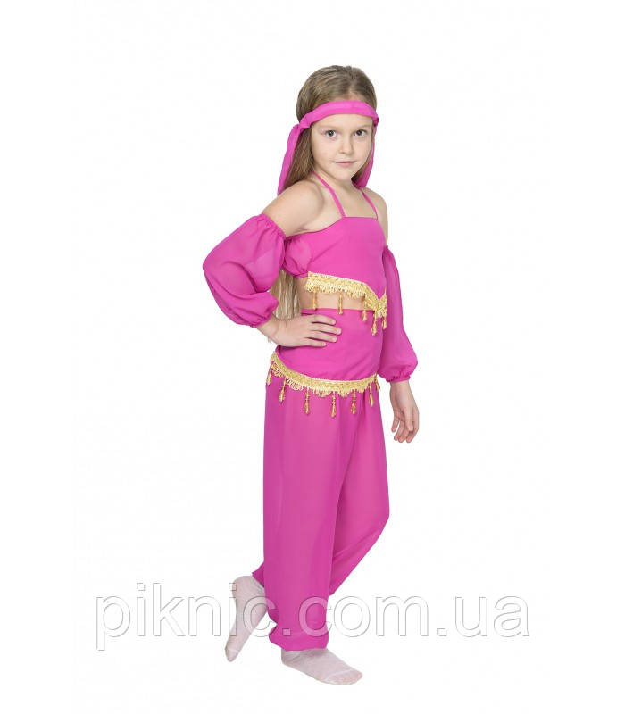 Костюм Восточная красавица для девочек 8-9 лет Детский карнавальный костюм Танцовщица Малина - фото 2 - id-p826419386