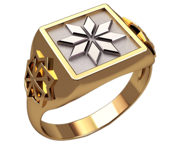 Кільце печатка чоловіча Алатир