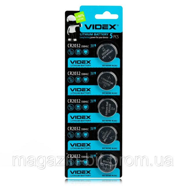 Батарейка літієва Videx CR2032 3V 5003LC Блістер 5шт
