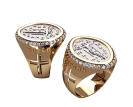 Кільце Перстень Друкка Хрест, фото 3