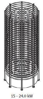 Электрокаменка Sawo TOWER HEATER ROUND TH12-180N