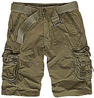 Шорты VINTAGE олив SURVIVAL SHORTS PREWASH