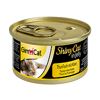 Влажный корм для кошек GimCat Shiny Cat 70 г (тунец и сыр)