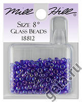 18812 бисер Mill Hill, 8 Opal Periwinkle Magnifica Glass Beads