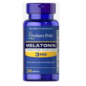 Мелатонін Puritan's Pride Melatonin 3 mg (240 таблеток.)
