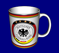 Кружка футбольная / чашка с принтом футбол сборной Германии №2