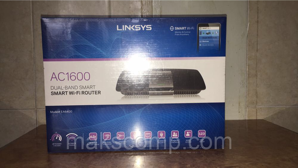 Linksys EA6400 Dual-Band 2.4 и 5 ГГц, usb new США гарантія 6 міс.