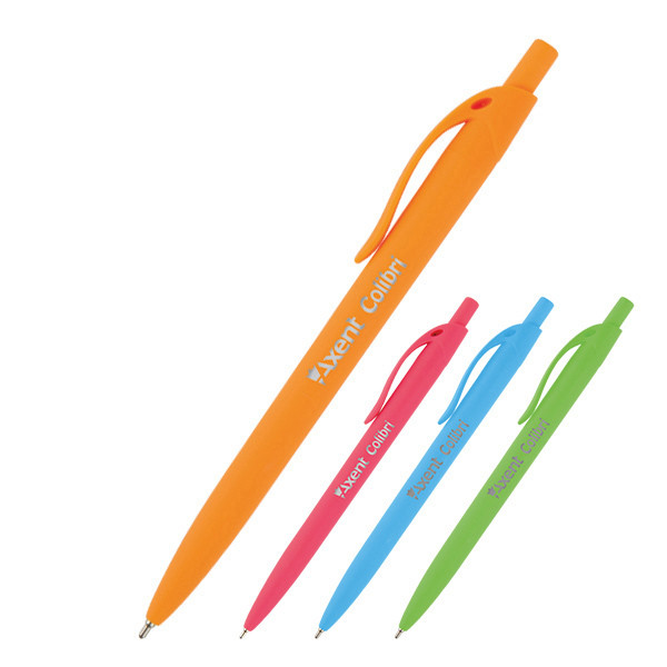 Ручка масляна автоматична синя Axent Colibri 1062