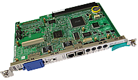 Panasonic KX-TDE0101RU, плата центрального процессора IPCMPR имеет 2 порта Ethernet 100Base-T